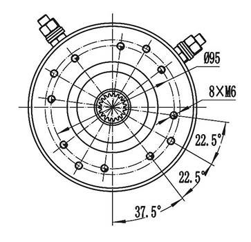 Коллекторный электродвигатель, приводной двигатель (1500 Вт, серия ZD132A1)